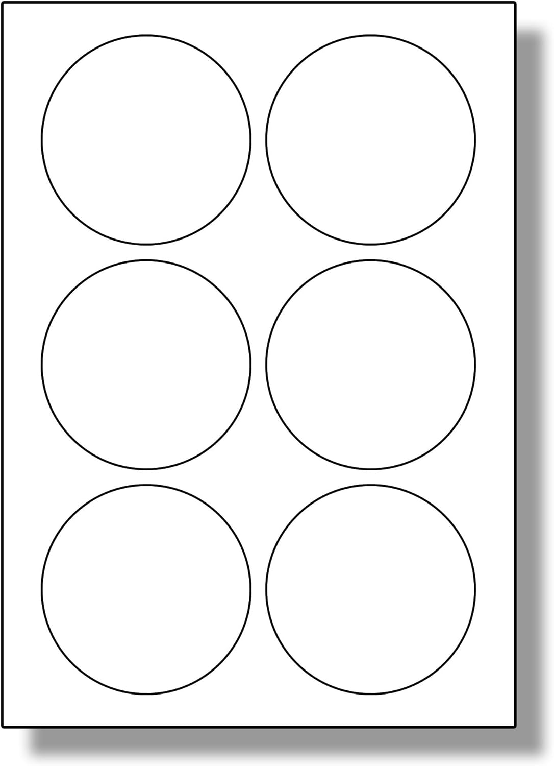 Circular Stickers - Sticker Sheet - 7.6cm x 7.6cm