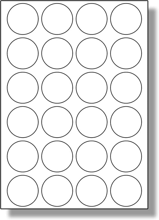 Circular Stickers - Sticker Sheet - 3.8cm x 3.8cm